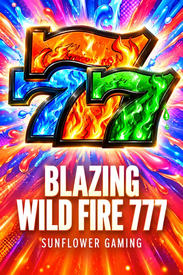 Blazing Wild Fire 777 slot game artwork