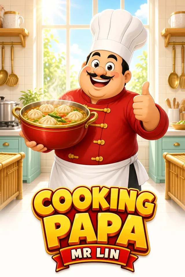 Cooking Papa Mr Lin slot game artwork