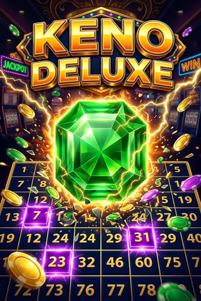 Keno Deluxe slot game artwork