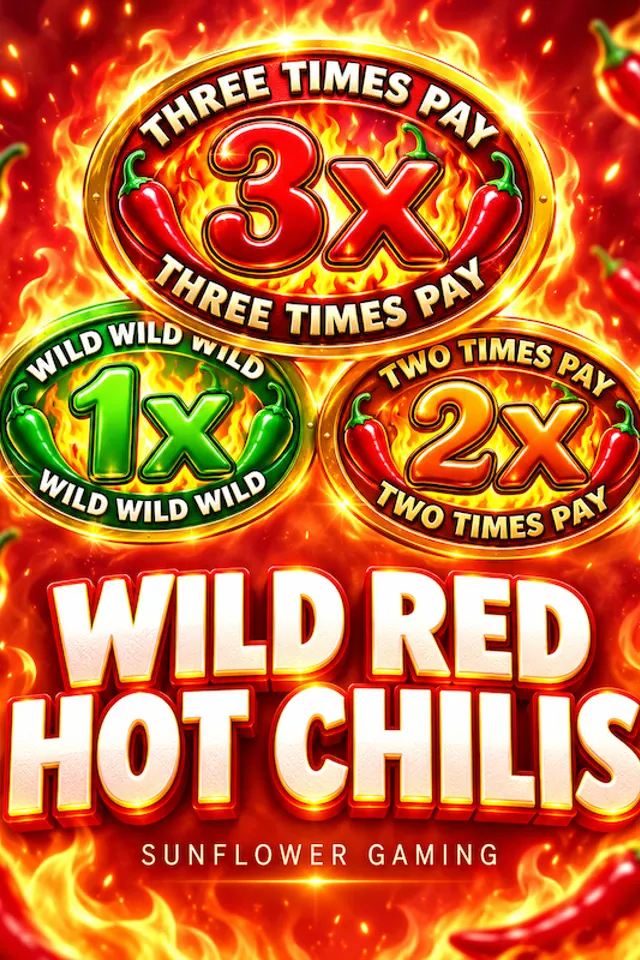 Wild Red Hot Chilis slot game artwork