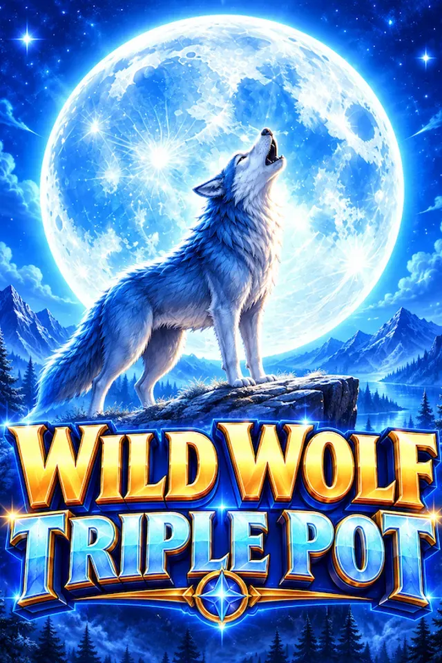 Wild Wolf Triple Pot slot game artwork